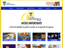 Tablet Screenshot of colegiomontefalco.edu.mx